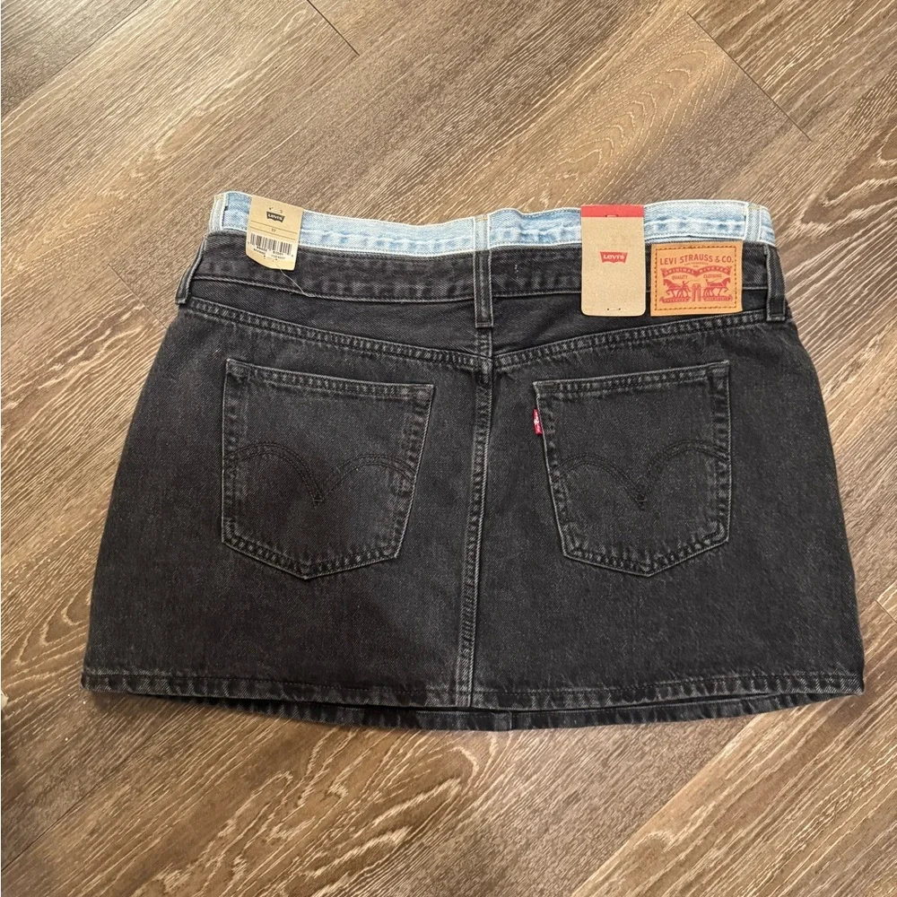 Levi's Dark Wash Denim icon Mini Skirt